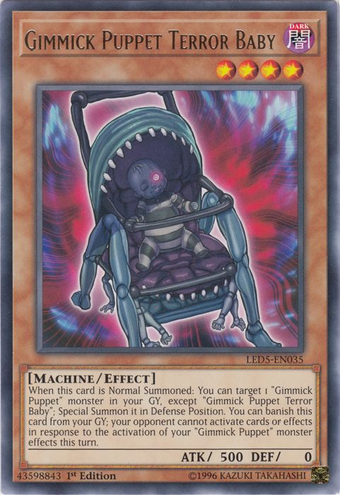 Gimmick Puppet Terror Baby [LED5-EN035] Rare | Card Merchant Takapuna