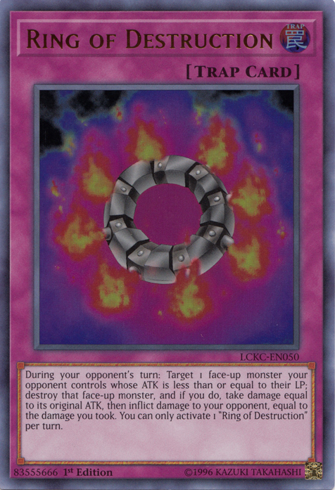 Ring of Destruction [LCKC-EN050] Ultra Rare | Card Merchant Takapuna