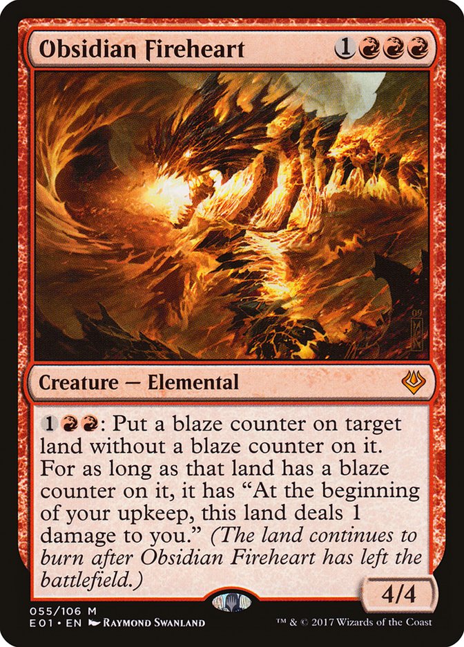 Obsidian Fireheart [Archenemy: Nicol Bolas] | Card Merchant Takapuna