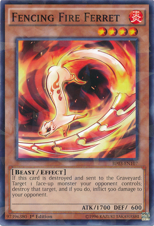 Fencing Fire Ferret [BP03-EN107] Shatterfoil Rare | Card Merchant Takapuna