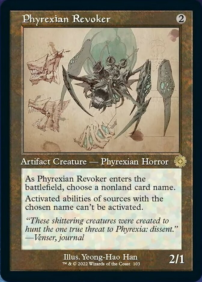 Phyrexian Revoker (Retro Schematic) [The Brothers' War Retro Artifacts] | Card Merchant Takapuna