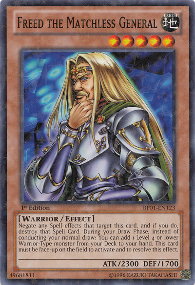 Freed the Matchless General [BP01-EN123] Starfoil Rare | Card Merchant Takapuna