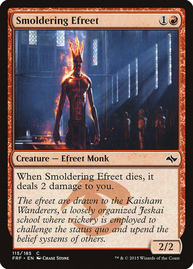 Smoldering Efreet [Fate Reforged] | Card Merchant Takapuna