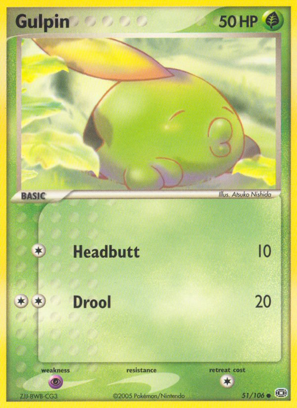 Gulpin (51/106) [EX: Emerald] | Card Merchant Takapuna