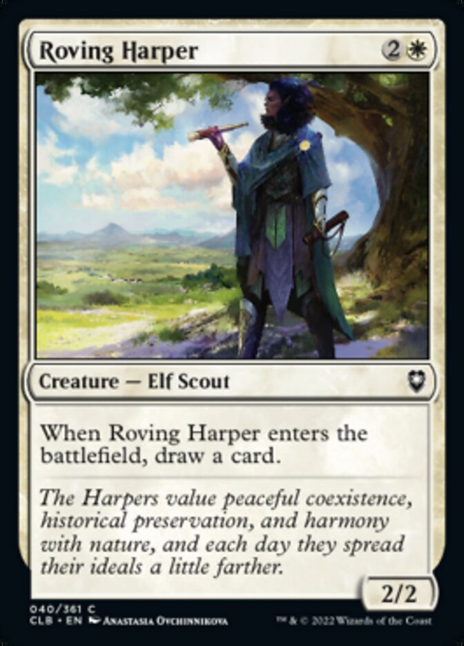 Roving Harper [Commander Legends: Battle for Baldur's Gate] | Card Merchant Takapuna