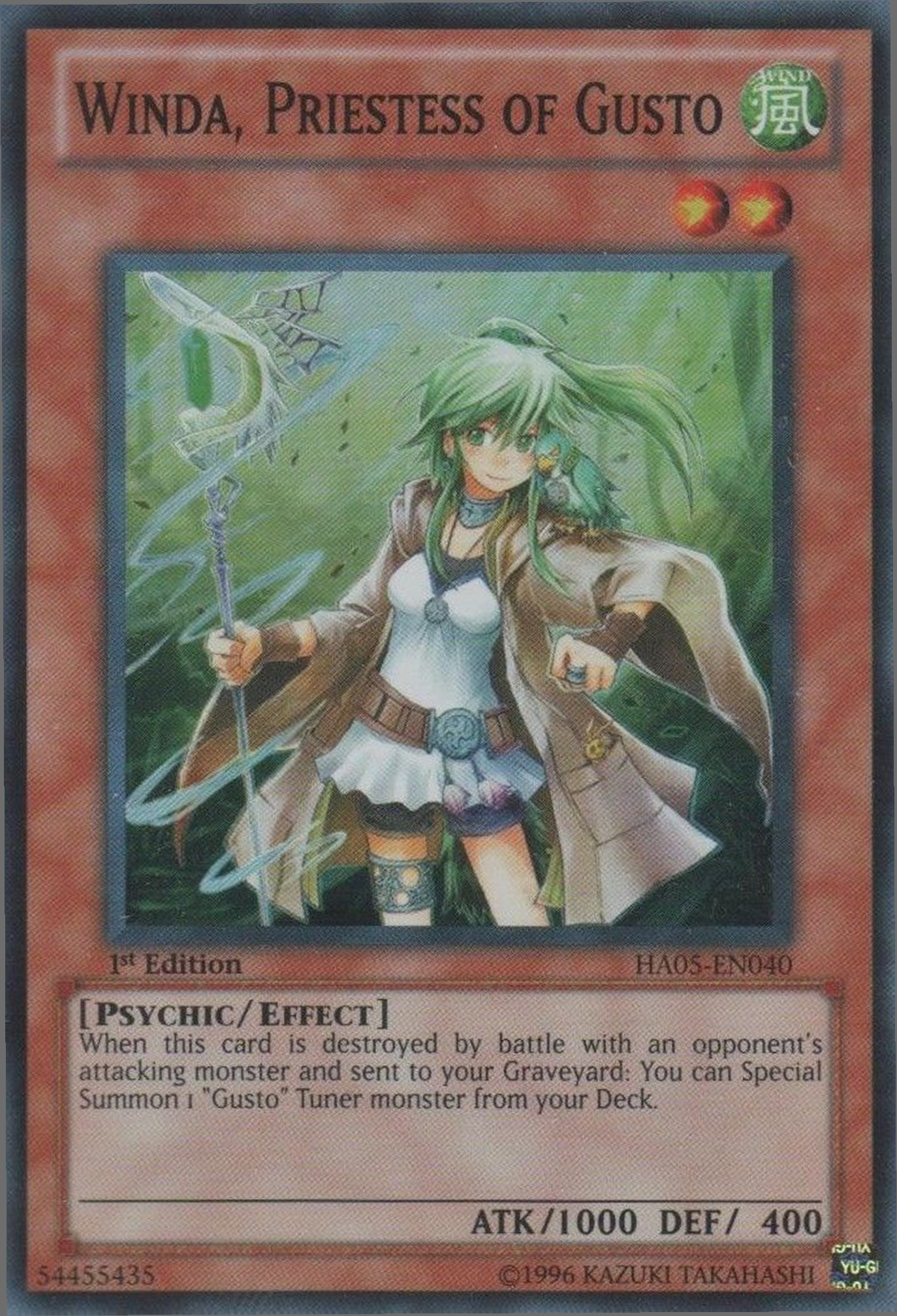 Winda, Priestess of Gusto [HA05-EN040] Super Rare | Card Merchant Takapuna