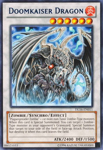 Doomkaiser Dragon (Blue) [DL16-EN011] Rare | Card Merchant Takapuna