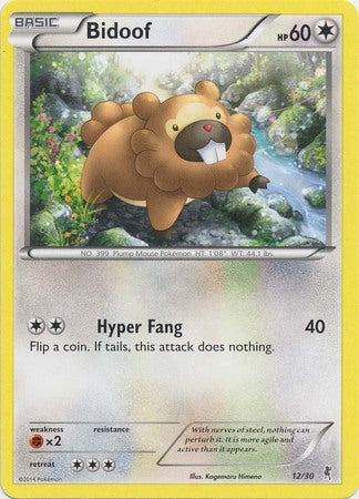 Bidoof (12/30) [XY: Trainer Kit 1 - Bisharp] | Card Merchant Takapuna