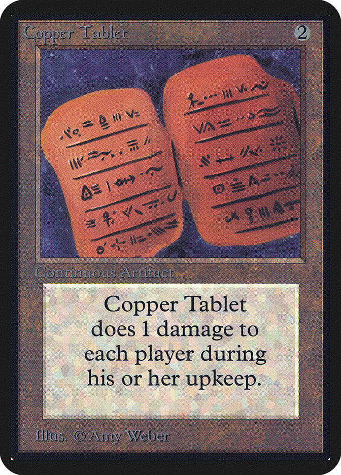 Copper Tablet [Alpha Edition] | Card Merchant Takapuna