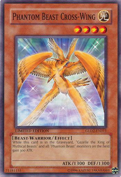 Phantom Beast Cross-Wing [GLD2-EN011] Common | Card Merchant Takapuna