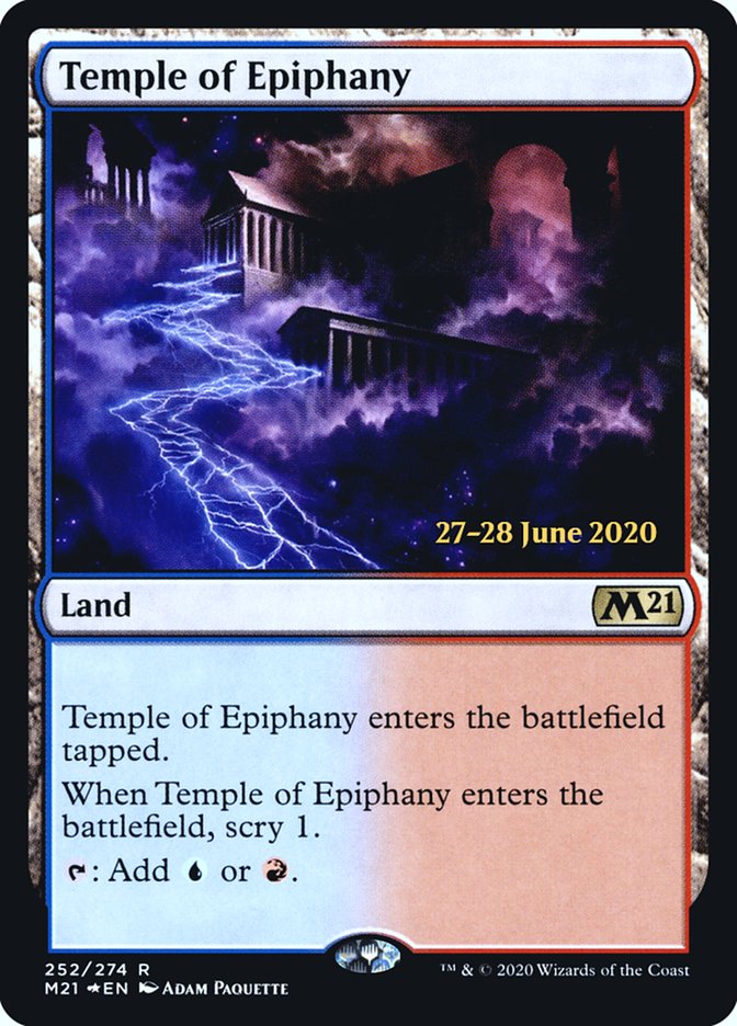 Temple of Epiphany [Core Set 2021 Prerelease Promos] | Card Merchant Takapuna