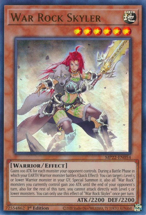 War Rock Skyler [MP22-EN054] Ultra Rare | Card Merchant Takapuna