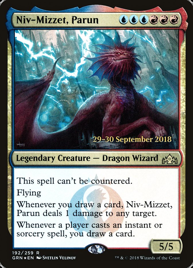 Niv-Mizzet, Parun [Guilds of Ravnica Prerelease Promos] | Card Merchant Takapuna