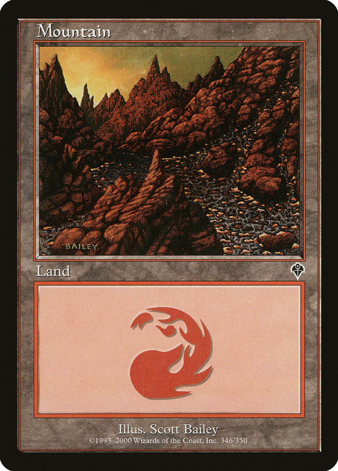 Mountain (346) [Invasion] | Card Merchant Takapuna