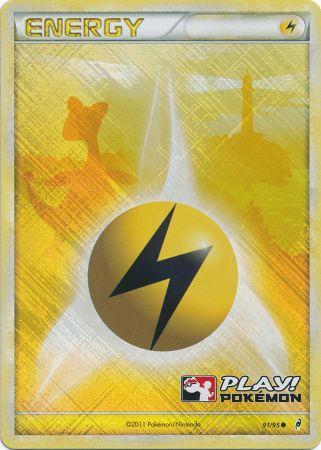 Lightning Energy (91/95) (Play Pokemon Promo) [HeartGold & SoulSilver: Call of Legends] | Card Merchant Takapuna