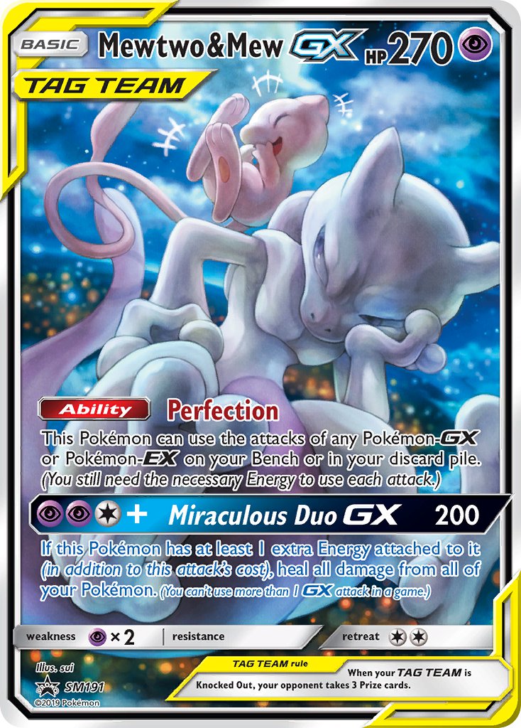 Mewtwo & Mew GX (SM191) [Sun & Moon: Black Star Promos] | Card Merchant Takapuna