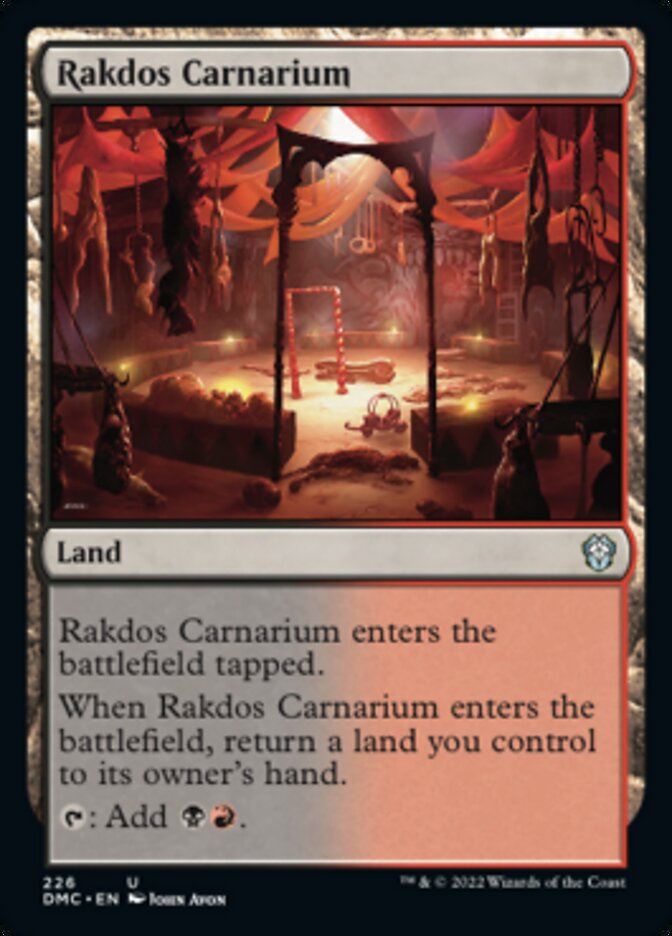 Rakdos Carnarium [Dominaria United Commander] | Card Merchant Takapuna