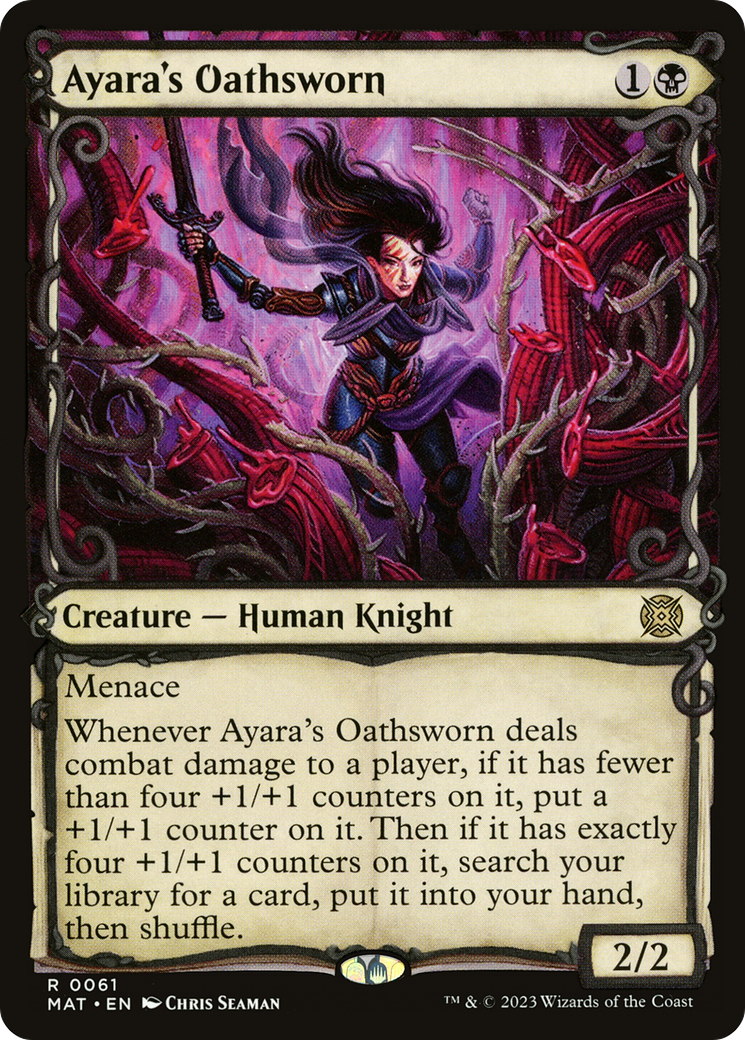 Ayara's Oathsworn (Showcase) [March of the Machine: The Aftermath] | Card Merchant Takapuna