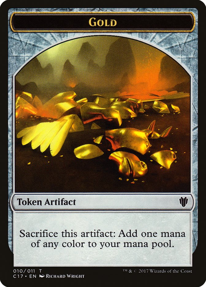 Gold Token [Commander 2017 Tokens] | Card Merchant Takapuna