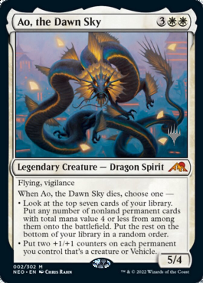 Ao, the Dawn Sky (Promo Pack) [Kamigawa: Neon Dynasty Promos] | Card Merchant Takapuna