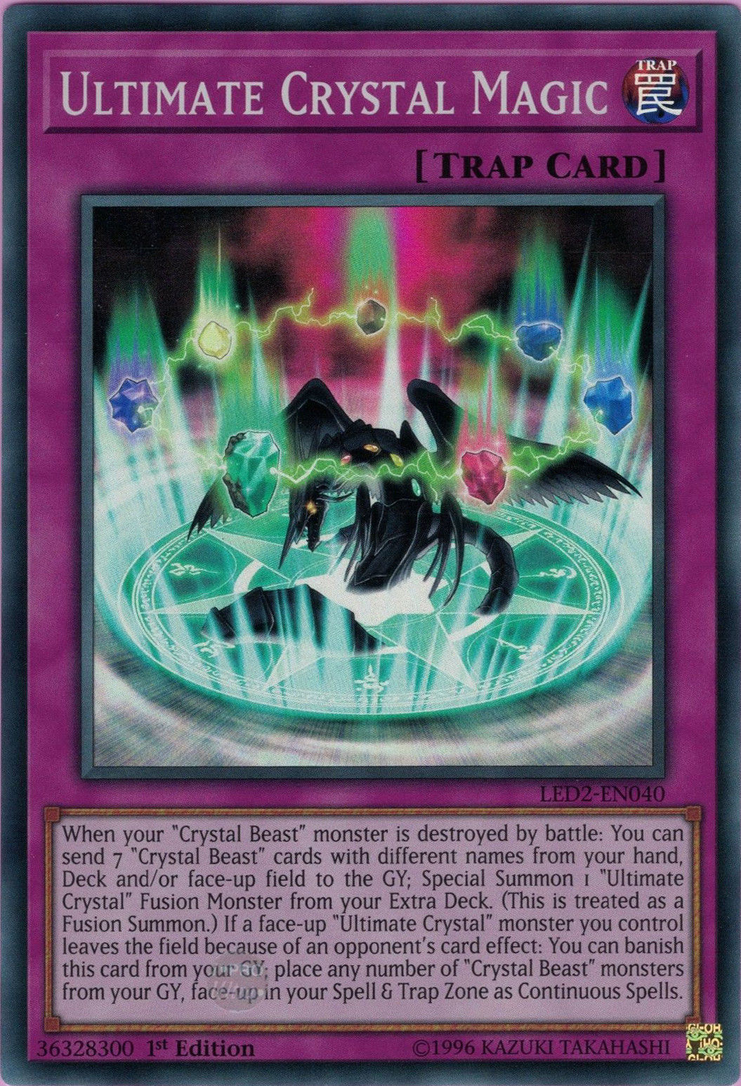 Ultimate Crystal Magic [LED2-EN040] Super Rare | Card Merchant Takapuna