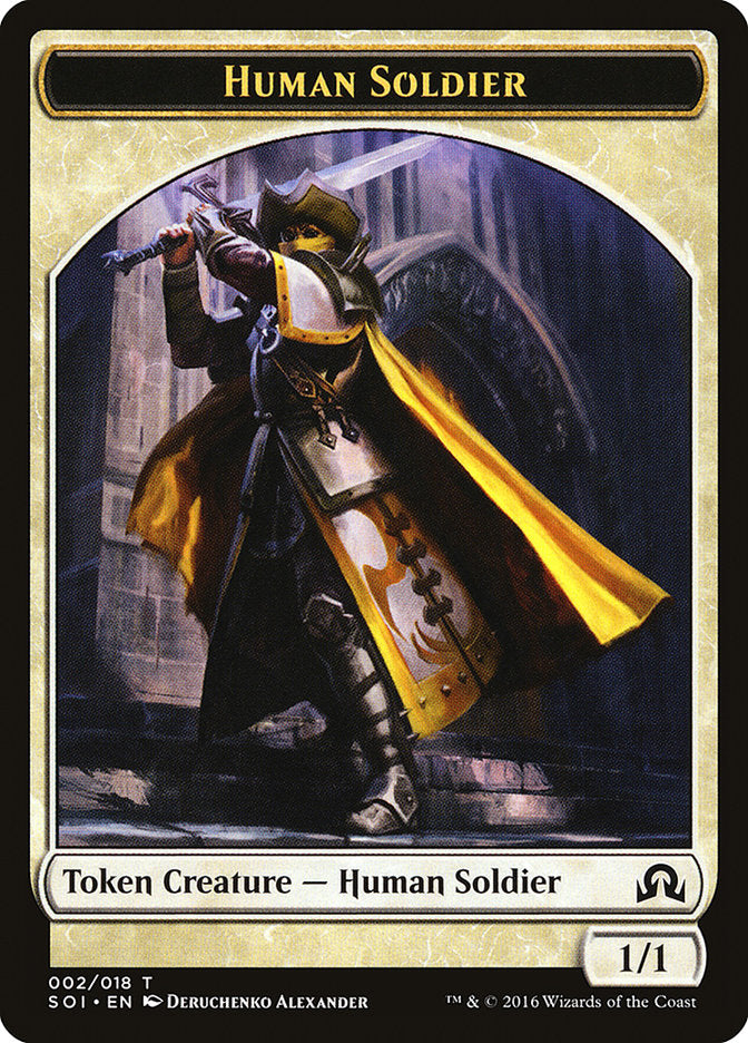 Human Soldier Token [Shadows over Innistrad Tokens] | Card Merchant Takapuna