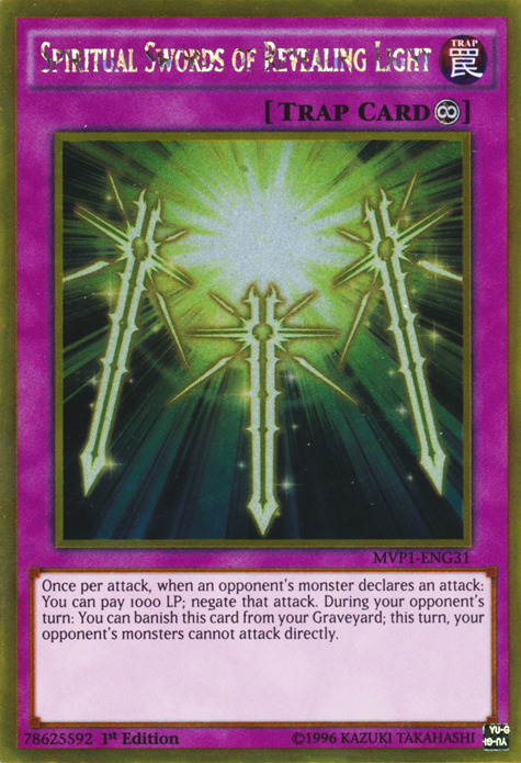 Spiritual Swords of Revealing Light [MVP1-ENG31] Gold Rare | Card Merchant Takapuna