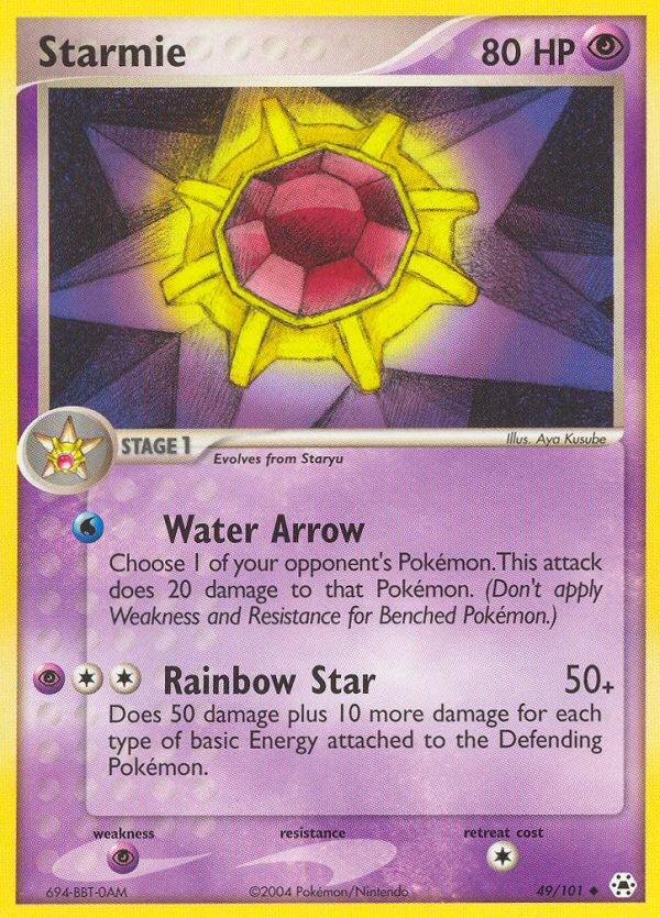 Starmie (49/101) [EX: Hidden Legends] | Card Merchant Takapuna