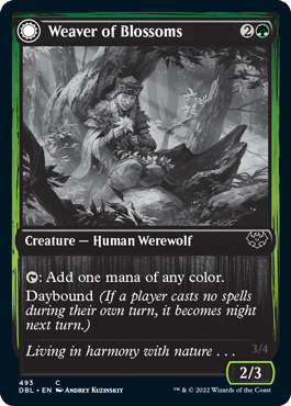 Weaver of Blossoms // Blossom-Clad Werewolf [Innistrad: Double Feature] | Card Merchant Takapuna