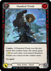 Hundred Winds (Red) [EVR041] (Everfest)  1st Edition Rainbow Foil | Card Merchant Takapuna