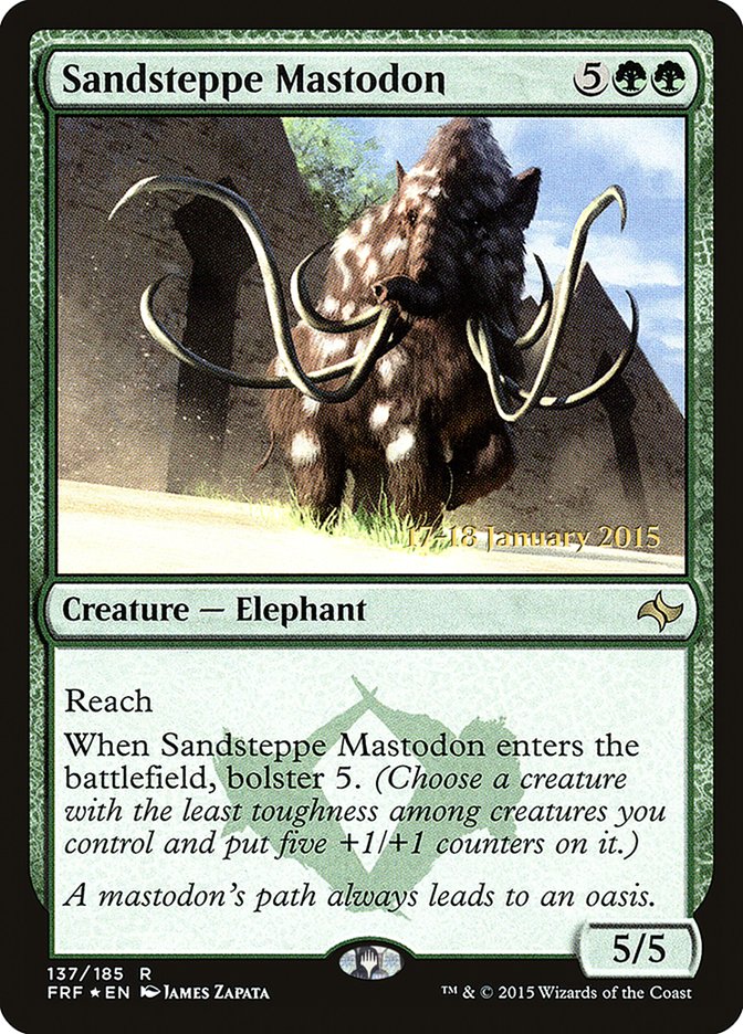 Sandsteppe Mastodon [Fate Reforged Prerelease Promos] | Card Merchant Takapuna