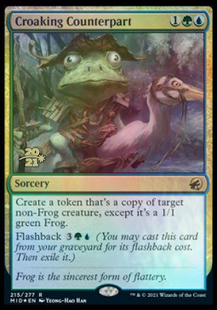 Croaking Counterpart [Innistrad: Midnight Hunt Prerelease Promos] | Card Merchant Takapuna