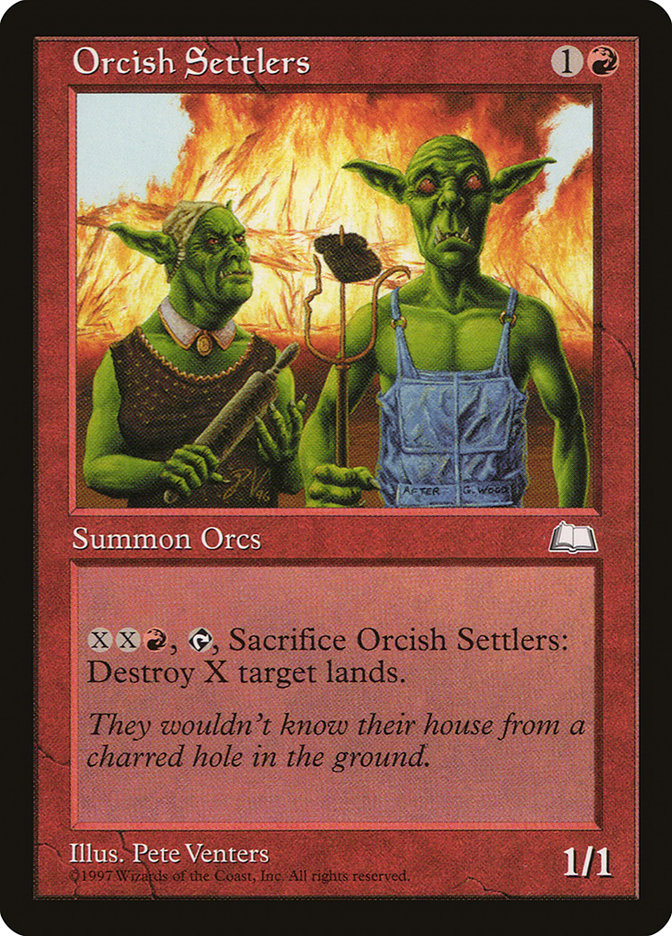 Orcish Settlers [Weatherlight] | Card Merchant Takapuna