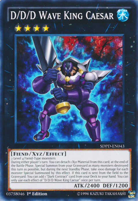 D/D/D Wave King Caesar [SDPD-EN043] Common | Card Merchant Takapuna