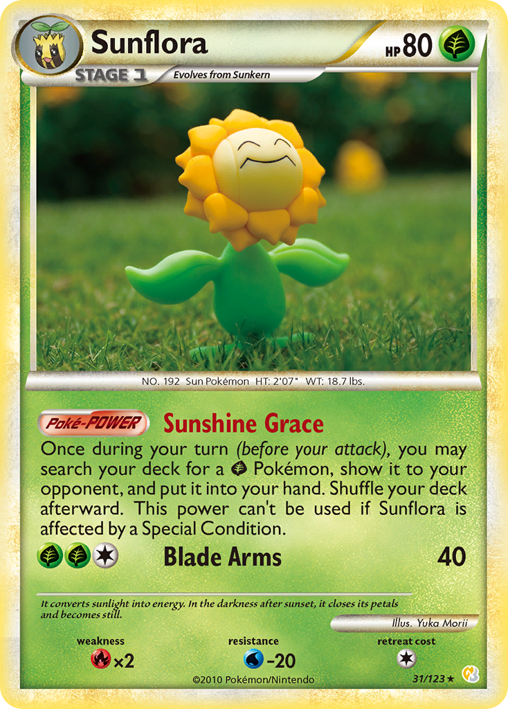 Sunflora (31/123) [HeartGold & SoulSilver: Base Set] | Card Merchant Takapuna