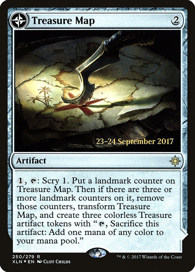 Treasure Map // Treasure Cove [Ixalan Prerelease Promos] | Card Merchant Takapuna