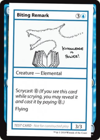 Biting Remark (2021 Edition) [Mystery Booster Playtest Cards] | Card Merchant Takapuna