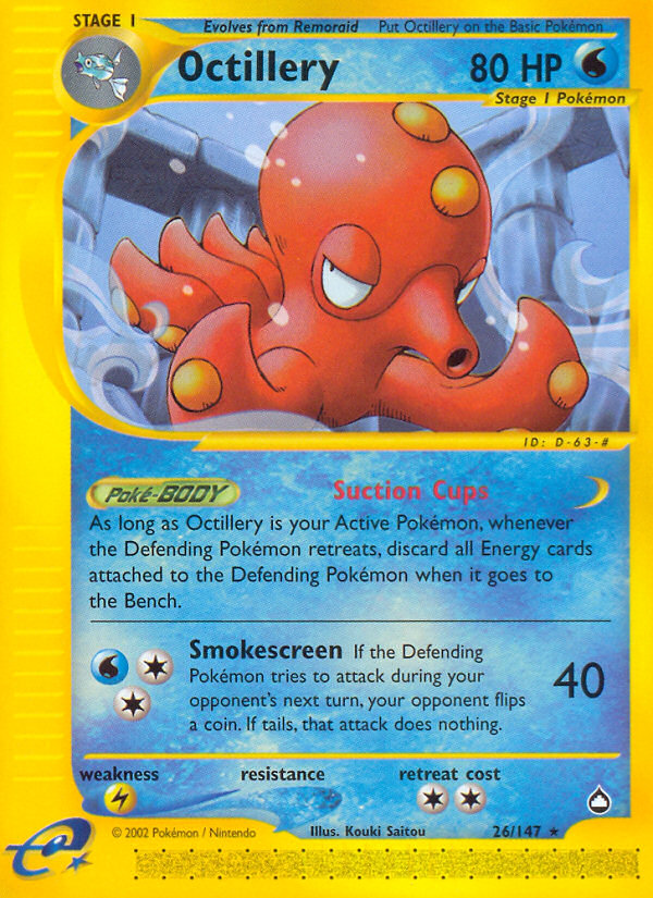 Octillery (26/147) [Aquapolis] | Card Merchant Takapuna