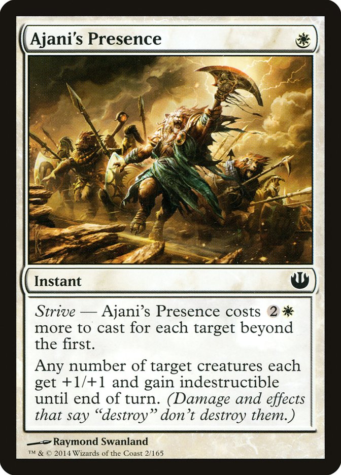 Ajani's Presence [Journey into Nyx] | Card Merchant Takapuna