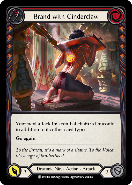 Brand with Cinderclaw (Red) [UPR060] (Uprising) | Card Merchant Takapuna