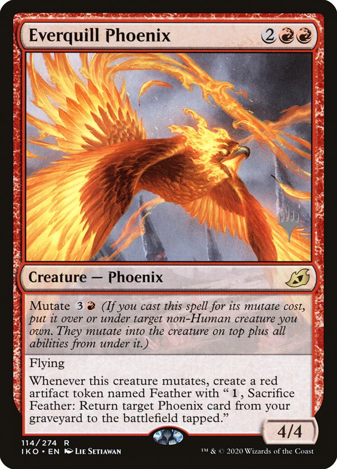 Everquill Phoenix (Promo Pack) [Ikoria: Lair of Behemoths Promos] | Card Merchant Takapuna