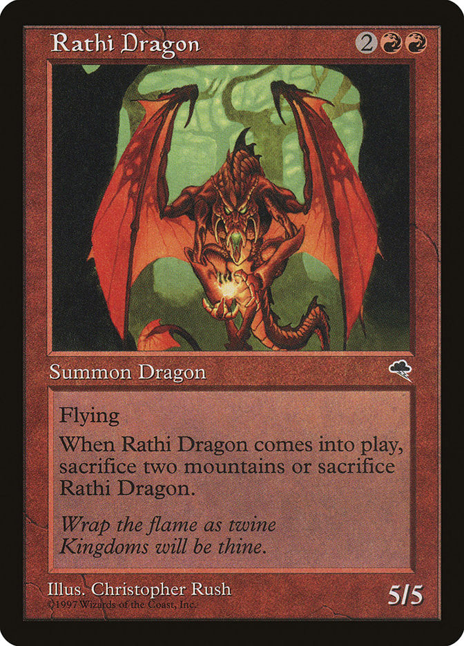 Rathi Dragon [Tempest] | Card Merchant Takapuna