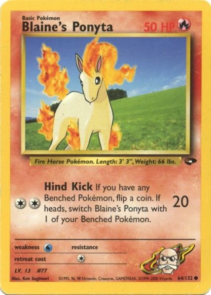 Blaine's Ponyta (64/132) [Gym Challenge Unlimited] | Card Merchant Takapuna