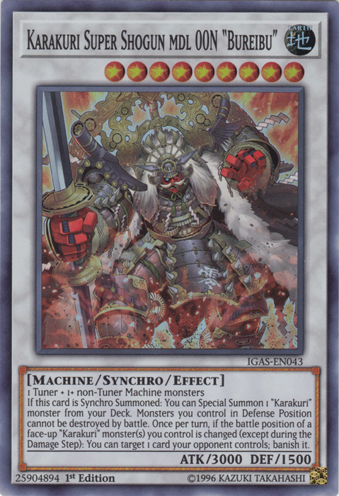 Karakuri Super Shogun mdl 00N "Bureibu" [IGAS-EN043] Super Rare | Card Merchant Takapuna