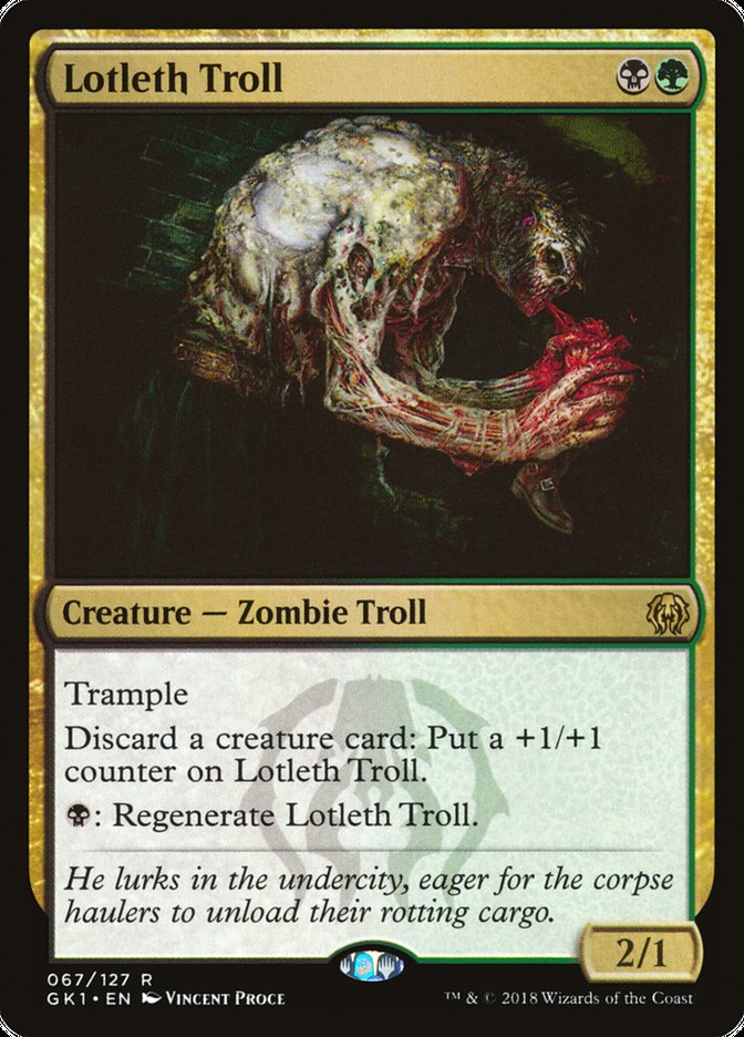 Lotleth Troll [Guilds of Ravnica Guild Kit] | Card Merchant Takapuna