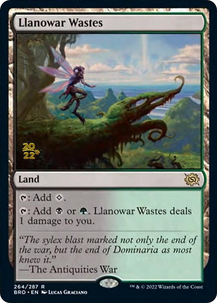 Llanowar Wastes [The Brothers' War Prerelease Promos] | Card Merchant Takapuna