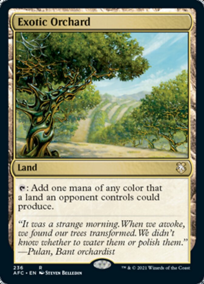 Exotic Orchard [Dungeons & Dragons: Adventures in the Forgotten Realms Commander] | Card Merchant Takapuna