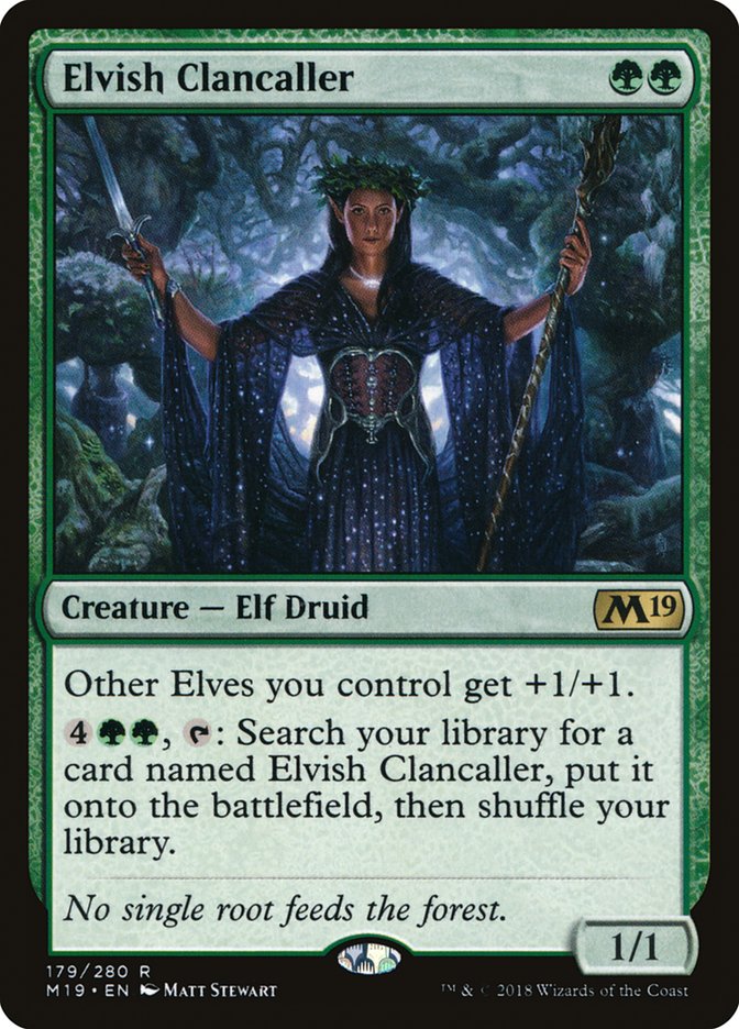 Elvish Clancaller [Core Set 2019] | Card Merchant Takapuna