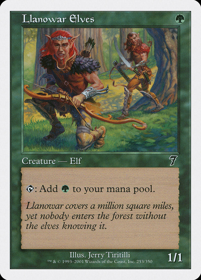 Llanowar Elves [Seventh Edition] | Card Merchant Takapuna