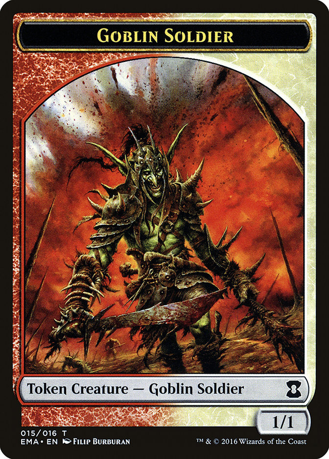 Goblin Soldier Token [Eternal Masters Tokens] | Card Merchant Takapuna